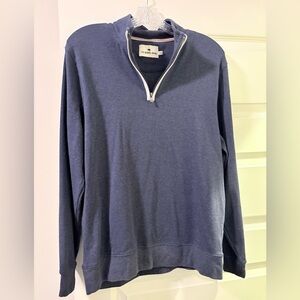 The Normal Brand Men's Navy Zip-Up Sweater